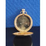 ANTIQUE 1924 9CT GOLD FULL HUNTER POCKET WATCH CASE 34.9GRAMS CASE ONLY NO MOVEMENT