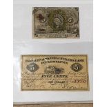 TWO OLD AND RARE NOTES INC USA FARMERS AND MANUFACTURERS BANK NEW YORK 5 CENTS POUGHKEEPSIE JULY
