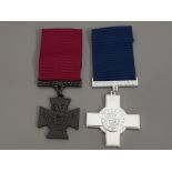 2 COPIES OF THE VICTORIA CROSS AND GEORGE CROSS MEDALS