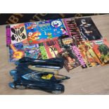 VINTAGE COMIC BOOKS SUPERMAN, WATCHMEN ETC PLUS BATMAN 1990 AND NINTENDO 1993 CALENDARS,