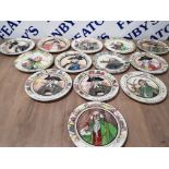 13 ROYAL DOULTON COLLECTORS PLATES