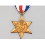 1939-45 FRANCE AND GERMAN STAR ORIGINAL MEDAL, IN NICE CONDITION WITH RIBBON