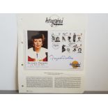 MARGARET THATCHER BRITISH PRIME MINISTER FIRST DAY COVER FOR THE WOMAN OF ACHIEVEMENT STAMP ISSUE,