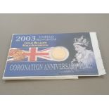 GOLD COIN 2003 HALF SOVEREIGN BRILLIANT UNCIRCULATED IN ORIGINAL ROYAL MINT DISPLAY CARD