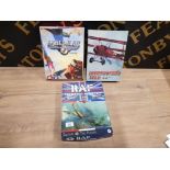 3 MILITARY AIRCRAFT RELATED WARGAMES INCLUDES ANGELS ONE FIVE FIGHTERS VS BOMBERS IN WWII, RAF THE