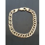 9CT GOLD FANCY DOUBLE LINK BRACELET 11.5GRAMS