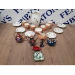 A LOT OF MISCELLANEOUS INC BRITISH ANCHOR TEA CHINA BARGEWARE STYLE PIECES MASONS CHARTREUSE ETC