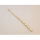 GOLD 18CT LINK BRACELET 18.8G SIZE 20CMS