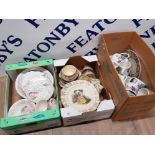 3 X BOXES CONTAINING MIXTURE TEA AND DINNER SERVICES