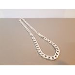 HEAVY SILVER 925 FLAT CURB CHAIN 64.7G SIZE 51CMS