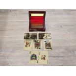 A LUXURIOUS SET OF 24CT GOLD PLAYING CARDS IN NICELY PRESENTED DISPLAY BOX