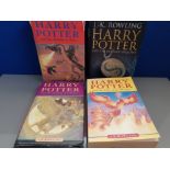 4 X HARRY POTTER BOOK BY J K ROWLING INCLUDES 1ST EDITION