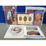 COINS UK ROYAL MINT UNCIRCULATED ELIZABETH II 40TH ANNIVERSARY DIANA MEMORIAL QUEEN MOTHER AND ROYAL