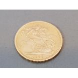22CT GOLD 1968 FULL SOVEREIGN COIN