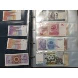 A MAINLY UNCIRCULATED ALBUM OF WORLDWIDE BANKNOTES