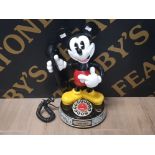 VINTAGE TELEMANIA MICKEY MOUSE FIGURED TELEPHONE