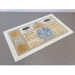 BANK OF SCOTLAND £10 BANKNOTE DATED 27/9/1963