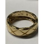 18CT GOLD CHANEL COCO CRUSH RING 6.6G SIZE N1/2