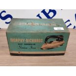 VINTAGE MURPHY-RICHARDS HEAT CONTROLLED SENIOR IRON IN ORIGINAL BOX