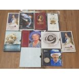 10 UK ROYAL MINT £5 ALL DIFFERENT IN ORIGINAL PACKS