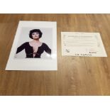 BERT STERN LIMITED EDITION PROMOTIONAL SHOT OF ELIZABETH TAYLOR IN CLEOPATRA 12/36 SIGNED STAMPED