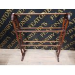 A VICTORIAN MAHOGANY TOWEL AIRER