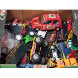 A BOX OF MODERN DIE CAST VEHICLES INC MATCHBOX ETC