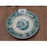 JOHN CARR AND SONS NORTH SHIELDS 1861-1900 CHILDS PLATE 15CMS