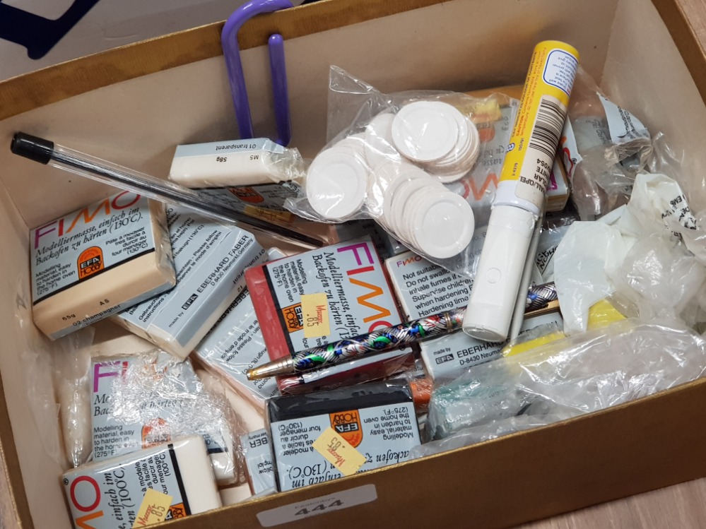 LOT OF POTTERY REPAIR MATERIALS INCLUDING FIMO APPROXIMATELY 10 PACKS - Image 2 of 2