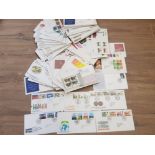 STAMPS GB FDC'S OVER 200 SLIGHT DUPLICATION 1970S-80S ERA MIXED CONDITION