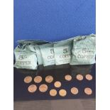 ENGLISH OLD PENNIES AND HALF PENNIES APPROX 2 KILOS MAINLY QEII INCLUDING MANY UNCIRCULATED