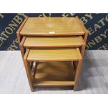 MID CENTURY NEST OF 3 ASHCRAFT TABLES