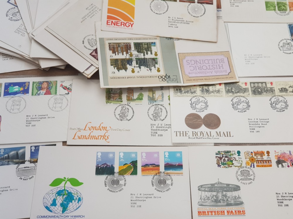 STAMPS GB FDC'S OVER 200 SLIGHT DUPLICATION 1970S-80S ERA MIXED CONDITION - Image 2 of 2