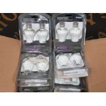 A BOX CONTAINING GLOBALGUARD BAYONET LAMP HOLDER TWIN BULB PACKS