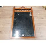 A DECORATIVE CONVERTED WALL MIRROR 82CM HIGH