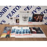 ROGER DALTREY/RINGO STARR FULL SET OF ORIGINAL VINTAGE LOBBY CARDS FOR THE 1975 ALBUM 28 X 36CM A