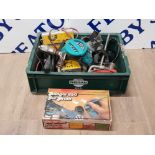 BOXED HUMBROL BADGER 250 AIR BRUSH TOGETHER WITH MISCELLANEOUS TOOLS