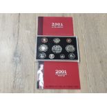 2001 YEARLY SET OF COINS INC CROWN