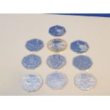 COLLECTORS 50 PENCE PIECES INCLUDING PADDINGTON BEAR AND OLYMPICS