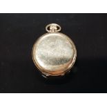 ANTIQUE 1924 GOLD FULL-HUNTER POCKET WATCH CASE 34.9G (CASE ONLY NO MOVEMENT)