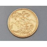 22CT GOLD 1876 FULL SOVEREIGN COIN