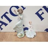 LLADRO FIGURE 6946 DAISIES TIME OF JOY PLUS A COALPORT DEBUTANTES JANICE FIGURE