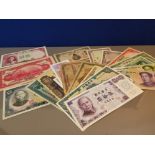 BANKNOTES CHINA 28 DIFFERENT MIXED GRADE NOTES