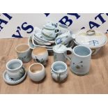 A LOT OF BUCHAN SCOTTISH STONEWARE POTTERY INC TUREEN TANKARD ETC