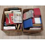 2 BOXES OF MISCELLANEOUS BOOKS INC M.PS IN SESSION THE LIFE AND TIMES OF RICHARD I LONG FELLOW ETC