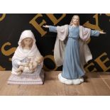 THE LEONARDO COLLECTION FIGURES OF JESUS AND MADONNA AND CHILD