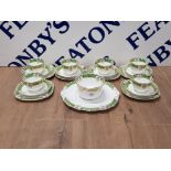 18 PIECES OF ST MICHAEL ANTIQUE ART NOUVEAU CHINA TO INCLUDE CUPS AND SAUCERS