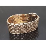 HEAVY 9CT GOLD LADIES FANCY LINK BRACELET 62.8G