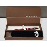 CROSS BALLPOINT PEN, UNUSED AND AS NEW WITH ORIGINAL BOX AND CASE