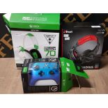 XBOX ONE TURTLE BEACH RECON 70 HEADSET AND COMPATIBLE CONTROLLER IN BLUE PLUS ONE MORE GAMING